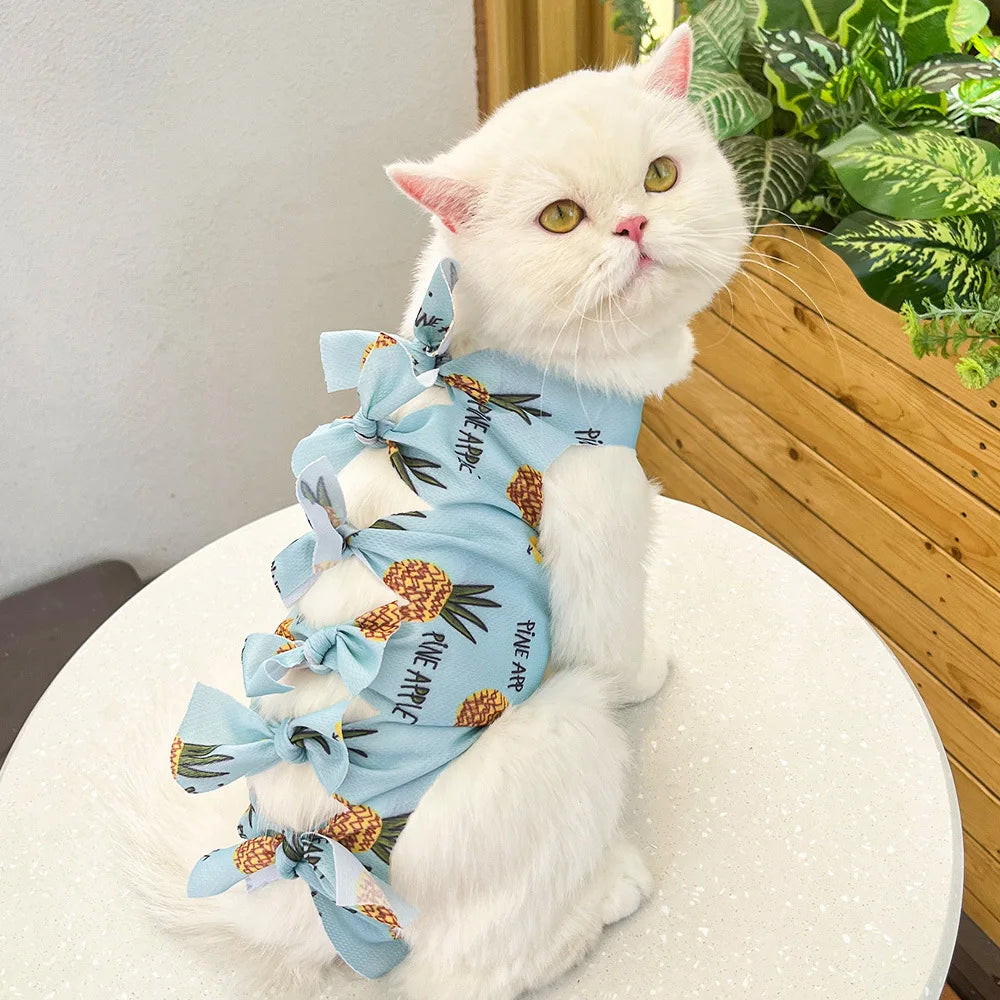 Cat Sterilization Suit Postoperative Medication Clothing Weaning Breathable Physiological Pants Anti Licking Clothes Pet Product