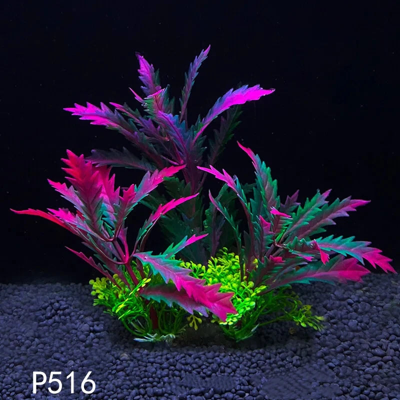 14cm/5.5inch Fish Tank Ornament Plant Aquarium Artificial DIY Decor Plants Simulation Water Grass Fish Bowl Weeds Decoration