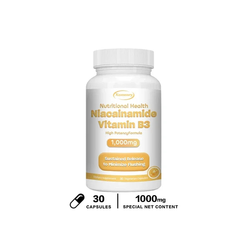 Niacinamide Vitamin B3 1,000 Mg - Dietary Supplement, Non-GMO