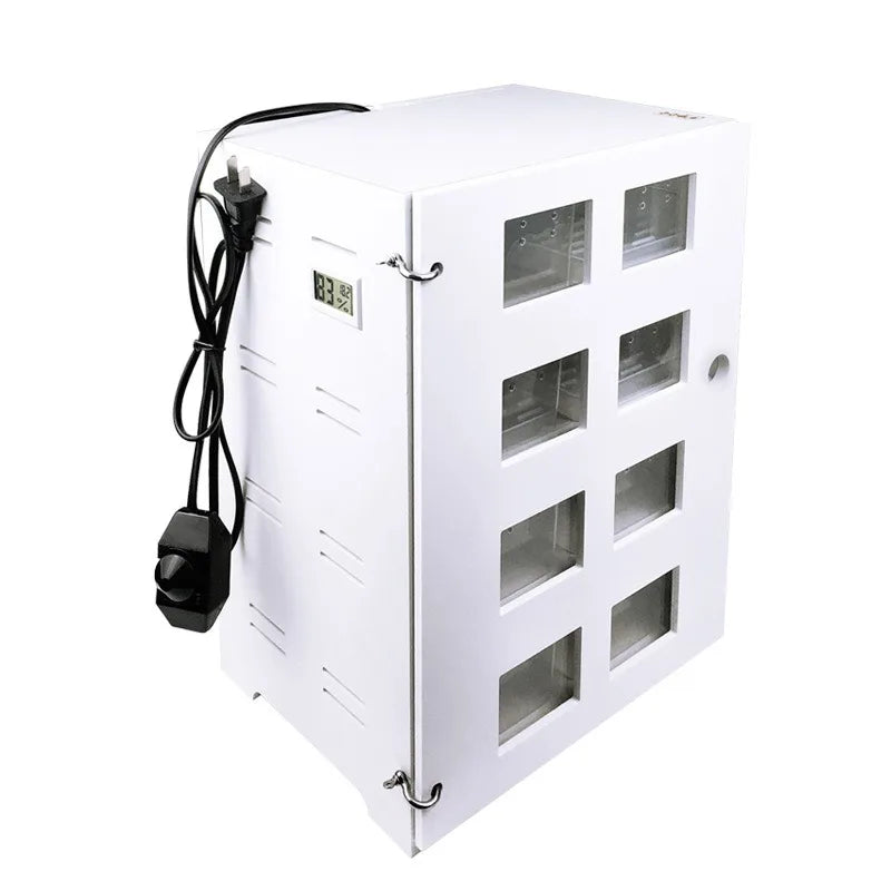Winter Heatable Lizard Reptile Breeding Cage Adjustable Temperature Control PVC Terrariums Spider Hiding Horned Frog Cabinet