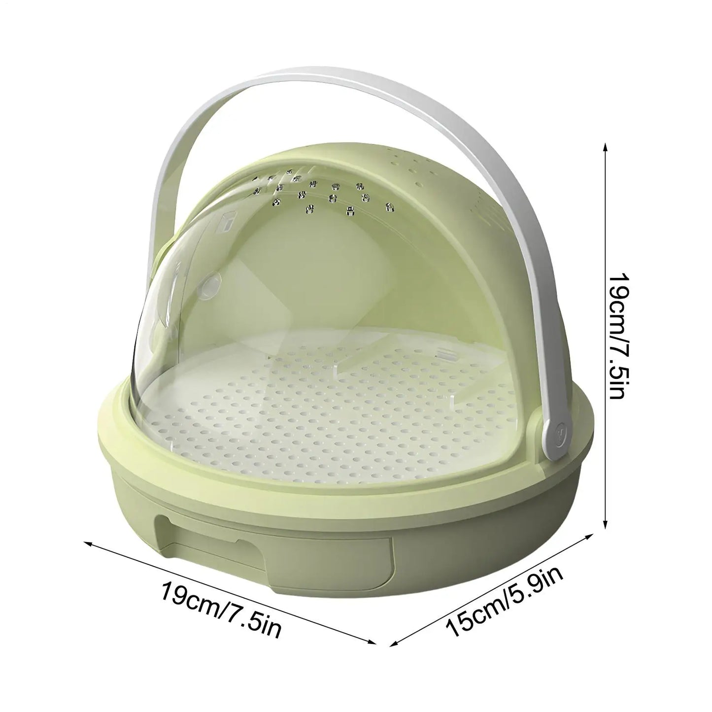 Reptile Terrarium Breathable Clear Terrarium Silkworm Breeding Case With Drawer For Pet Spiders Frog Scorpion Small Animal