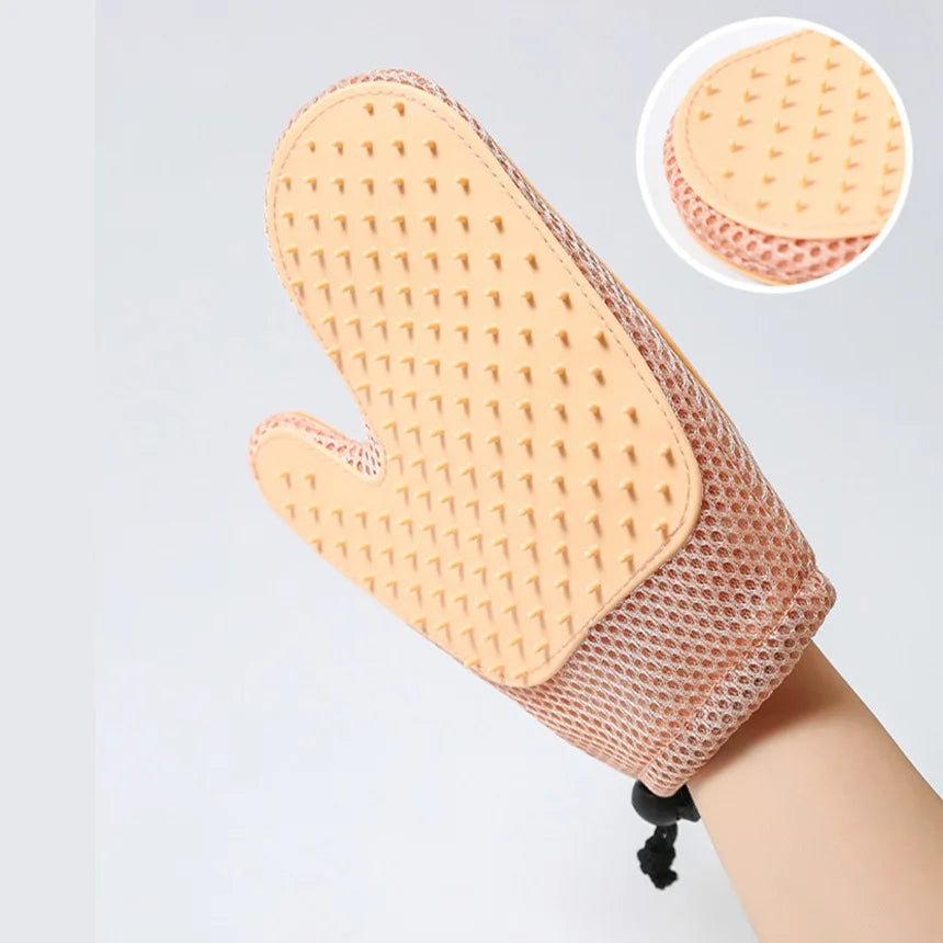 Cat Grooming Gloves Shedding Dog Bath Deshedding Brush Hair Comb Silicone For Accessories Pet