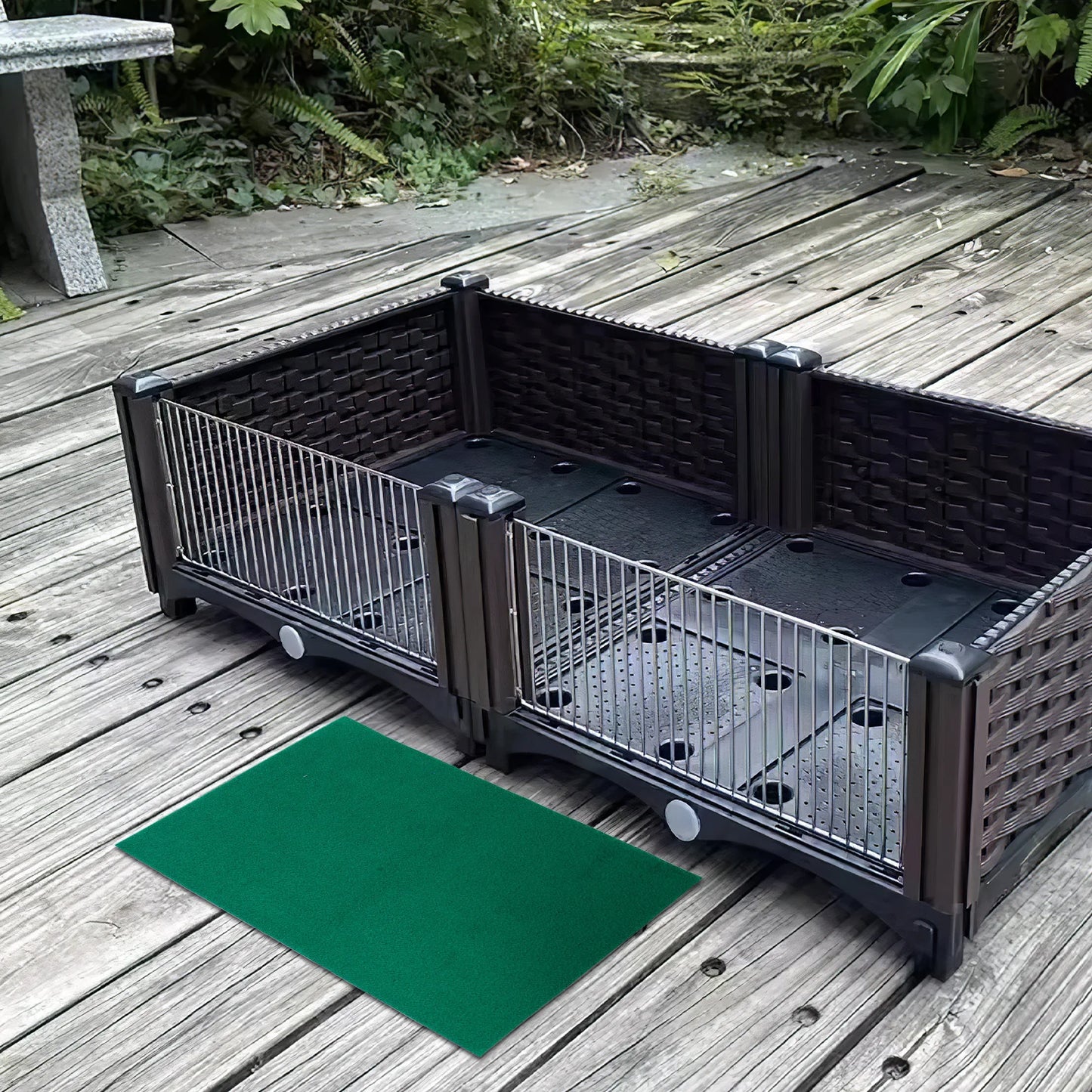 4pcs Reptile Carpet Substrate: Washable Water Absorbent Mat For Terrarium Lizard Snake Tortoise Bearded Dragon Cage Flooring