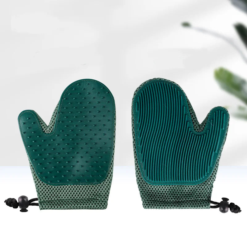 Cat Grooming Gloves Shedding Dog Bath Deshedding Brush Hair Comb Silicone For Accessories Pet