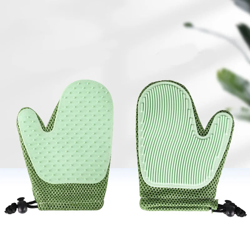 Cat Grooming Gloves Shedding Dog Bath Deshedding Brush Hair Comb Silicone For Accessories Pet