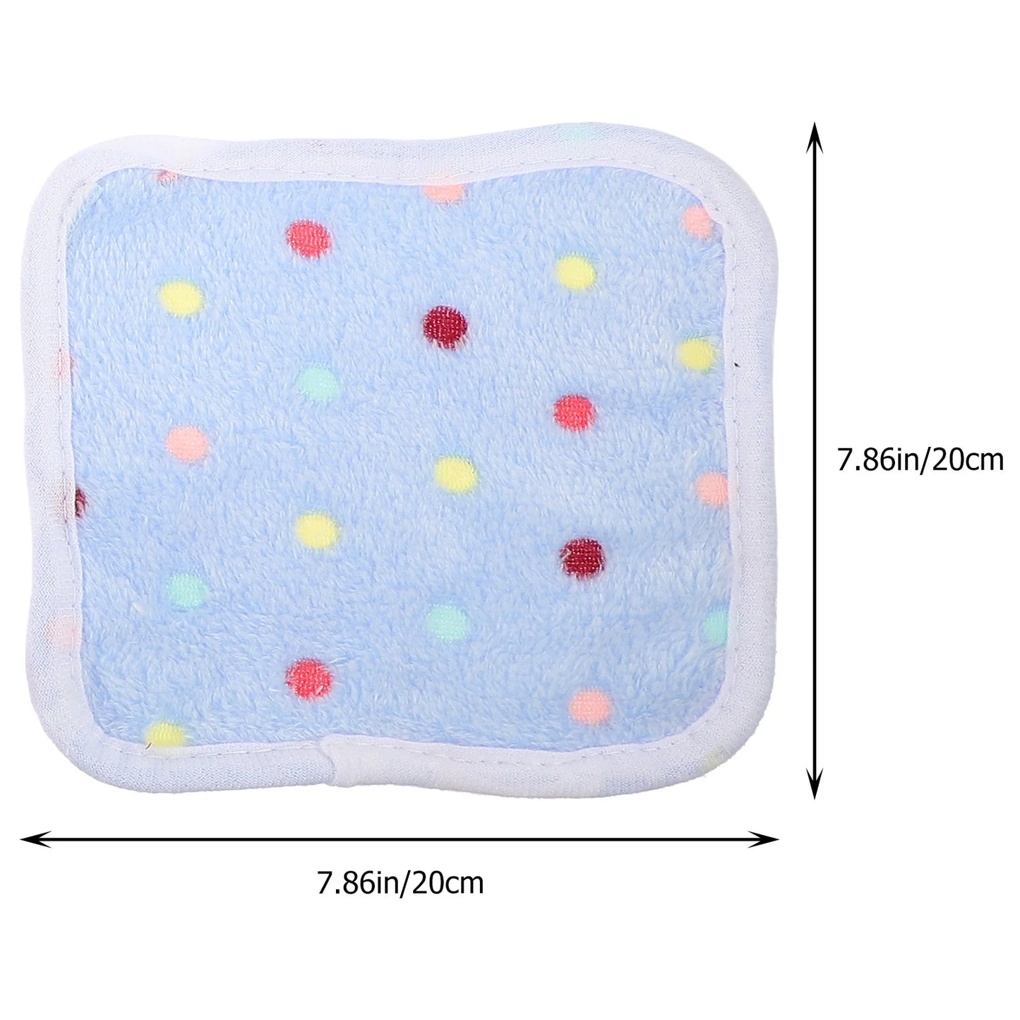 6pcs Pet Blanket Coral Fleece Small Animal Sleeping Mat For Hamster Guinea Pig Ferret Squirrel Warm Compact Cage Liner Bed